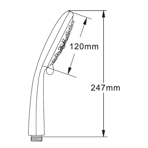 картинка Ручной душ Hansgrohe Raindance Classic, 100 3jet, хром/под золото (28548090) от магазина Сантехстрой