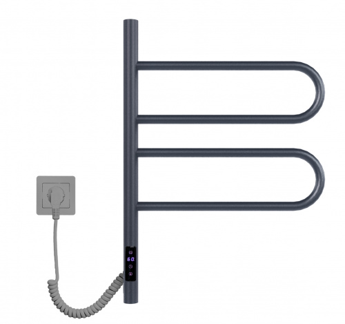 картинка Полотенцесушитель электрический Vincea VTD-1R1CGE 44×60, графит, таймер от магазина Сантехстрой