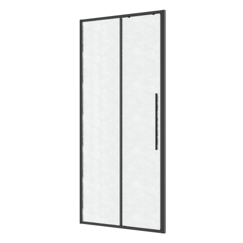 картинка Дверь в нишу Niagara Nova NG-34-L10CHGR (100х195) графит,раздвижная влево,стекло шиншилла,1 место от магазина Сантехстрой