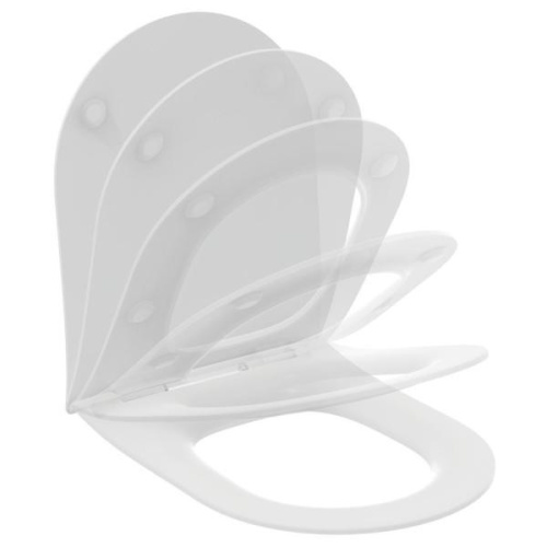 картинка Сиденье с крышкой для унитаза Ideal Standard BLEND CURVE SANDWICH тонкое с микролифтом T520801 от магазина Сантехстрой