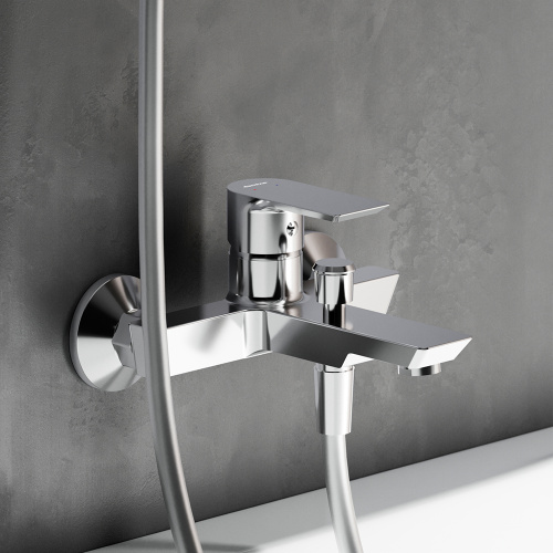 фото 471000001 apollo смеситель для ванны и душа, хром