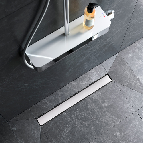 картинка W01SC-U11-060-04SB MasterFlow Трап для душа линейный универс затвор Tile 60см цвет сталь мат от магазина Сантехстрой