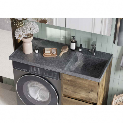 картинка Раковина - столешница AQUATON Лондри 1050, правая, графит (1A72223KLH21R) от магазина Сантехстрой