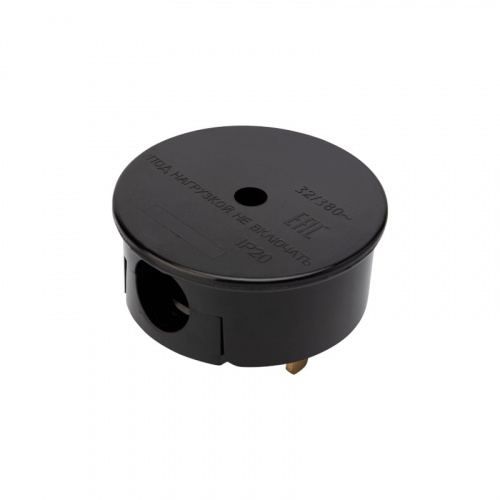 картинка Вилка ВШ для электрической плиты 32 А,  380 В,  3Р+РЕ (ОУ) черная REXANT от магазина Сантехстрой