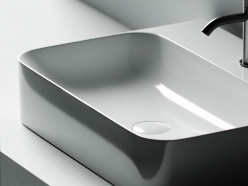 картинка CN2001 Раковина подвесная AURA 605*470*135мм с 1 отв. для смесителя без перелива от магазина Сантехстрой