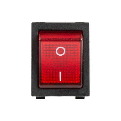 картинка Выключатель клавишный 250V 25А (4с) ON-OFF красный с подсветкой (RWB-502) REXANT от магазина Сантехстрой