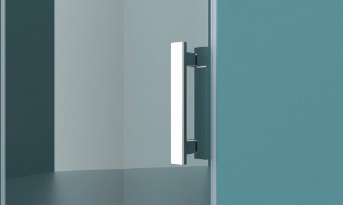картинка Душевая дверь BelBagno Kraft 120 KRAFT-B-12-60/60-C-Cr-L профиль Хром стекло прозрачное от магазина Сантехстрой