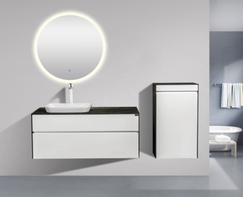 картинка Комплект мебели для ванной Black&White Universe 907u1200 подвесной Белый от магазина Сантехстрой