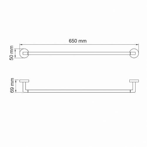 картинка Полотенцедержатель WasserKRAFT Asphe K-77730 Розовое золото от магазина Сантехстрой
