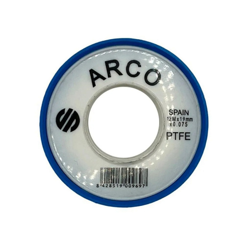 картинка Лента ФУМ ARCO 19х0,075 тефлоновая, 12 метров, белый (05302) от магазина Сантехстрой
