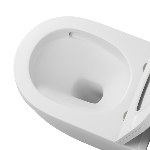 картинка Унитаз подвесной Grossman GR-4483MSQ (520х360х410) безободковый,белый матовый с тонкой крышкой,микролифт,смыв торнадо,1 место от магазина Сантехстрой