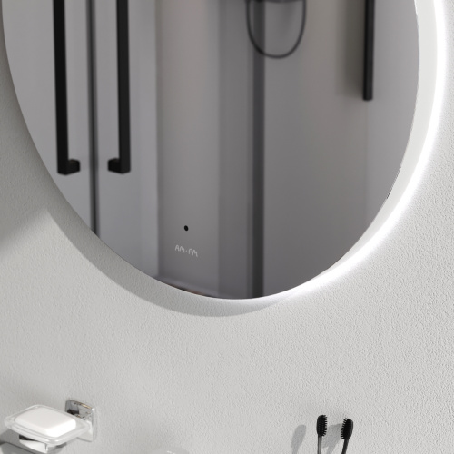картинка M85MOX40651S X-Joy Зеркало круг с интерьерной Led подсветкой, ИК-сенсорром, 65 см от магазина Сантехстрой