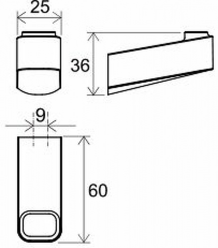 картинка Крючок Ravak 10° X07P555 Черный матовый от магазина Сантехстрой