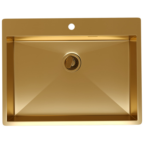 картинка Кухонная мойка Reflexion Iseo RX2265GD брашированное золото от магазина Сантехстрой