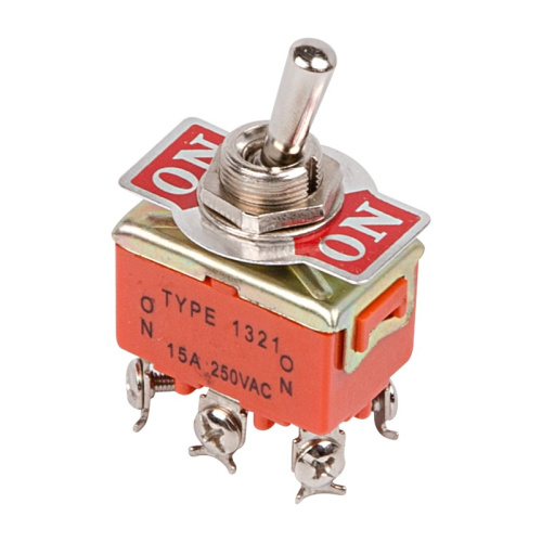 картинка Тумблер 250V 15А (6c) ON-ON двухполюсный (KN-202) REXANT (в упак.  1шт. ) от магазина Сантехстрой