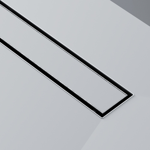 картинка W01SC-U11-080-04SB MasterFlow Трап для душа линейный универс затвор Tile 80см цвет сталь мат от магазина Сантехстрой