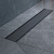 картинка W02SC-U11-050-04BM PrimeFlow Трап для душа линейный универс затвор Tile 50см цвет черн мат от магазина Сантехстрой