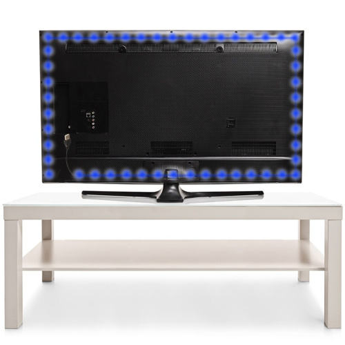 картинка LED лента 1м с USB коннектором 5 В,  8 мм,  IP65, SMD 2835, 60 LED/m,  цвет свечения синий LAMPER от магазина Сантехстрой