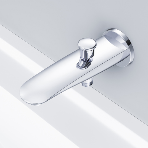 фото f8070100 like, излив на ванну 175 мм с переключателем на душ, хром, шт.