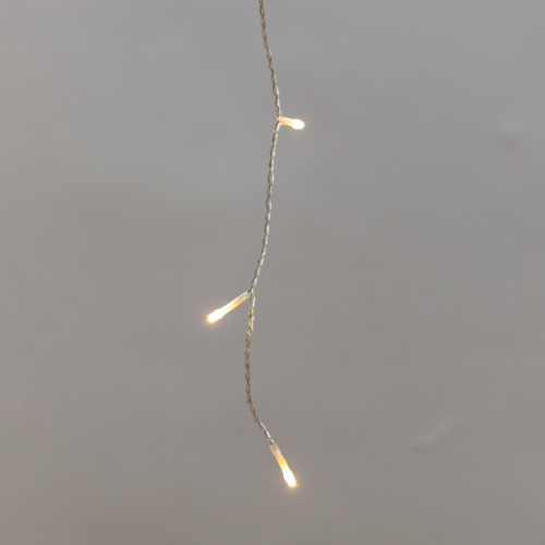 картинка Гирлянда светодиодная Айсикл (бахрома) 25х0,6м,  c эффектом мерцания,  прозрачный провод,  IP44, 230В,  диоды ТЕПЛЫЕ БЕЛЫЕ,  588LED NEON-NIGHT от магазина Сантехстрой