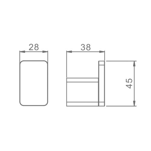 картинка Крючок для ванной комнаты Raglo R301.05.06, черный от магазина Сантехстрой