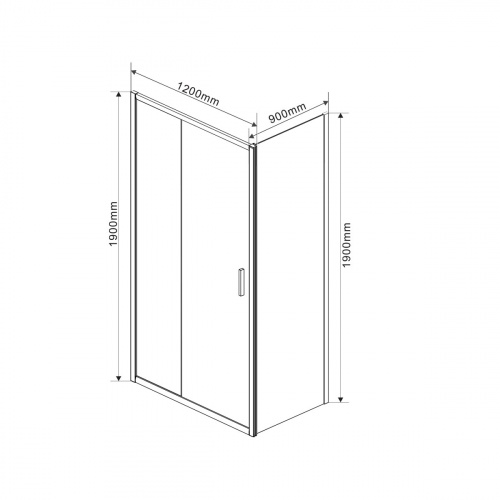 картинка Душевой уголок Vincea vsr-1g9012cgb от магазина Сантехстрой