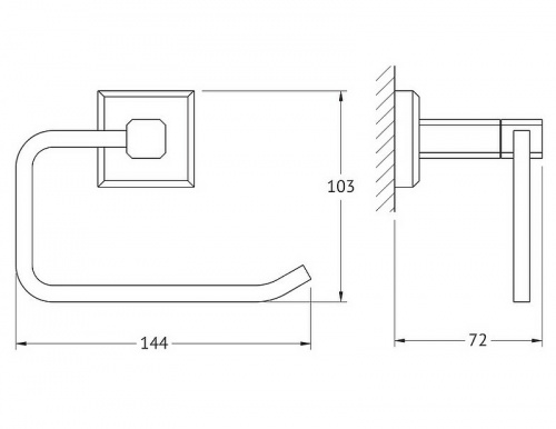 картинка Держатель туалетной бумаги Artwelle Hagel 9916 Хром от магазина Сантехстрой