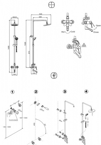 картинка Душевая система Bravat Eco F6111147C-A-RUS Хром от магазина Сантехстрой