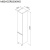 картинка M85ACSR0306WG X-Joy, шкаф-колонна, напольный, правый, 30 см, двери, цвет: белый, глянец от магазина Сантехстрой