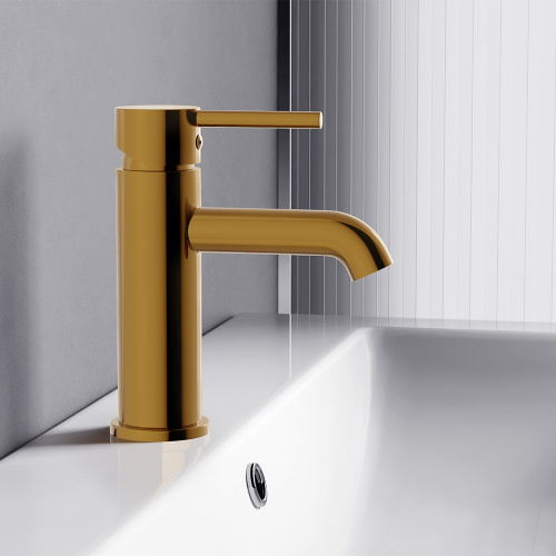 картинка 360210600 Scandinavian Pure, смеситель для умывальника, золото от магазина Сантехстрой