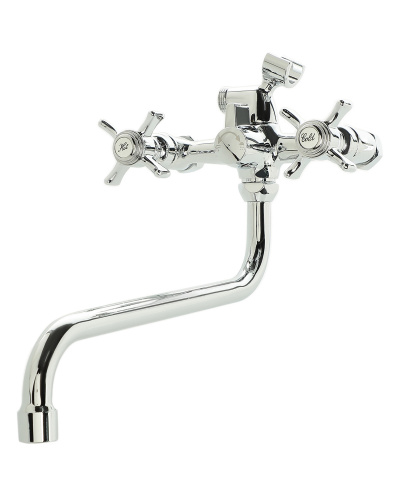 картинка Смеситель для ванны/душа Agger Retro-X A1722200 с душевым набором от магазина Сантехстрой