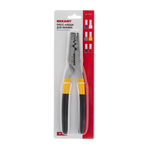 картинка Пресс-клещи для обжима втулочных наконечников 0,5-16 мм² (HT-16M) REXANT от магазина Сантехстрой