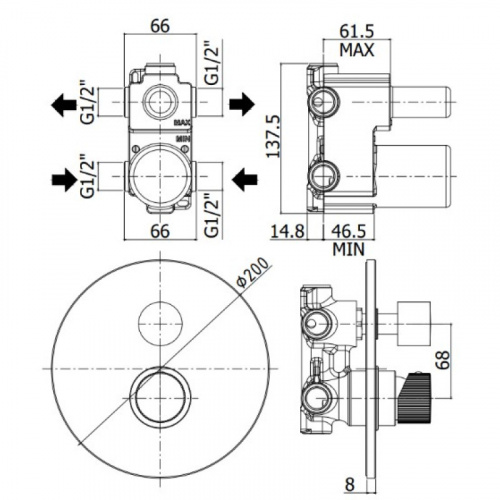 фото смеситель для ванны paffoni jo jo018cr