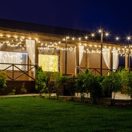 картинка Набор Белт-Лайт 10 м,  белый каучук,  30 ламп,  цвет Желтый,  IP65, соединяется от магазина Сантехстрой