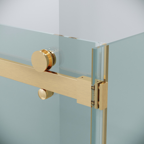 картинка Боковая стенка Grossman Classic 200.K33.04.90.32.00 (90х195) золото сатин,стекло прозрачное, 1 место от магазина Сантехстрой