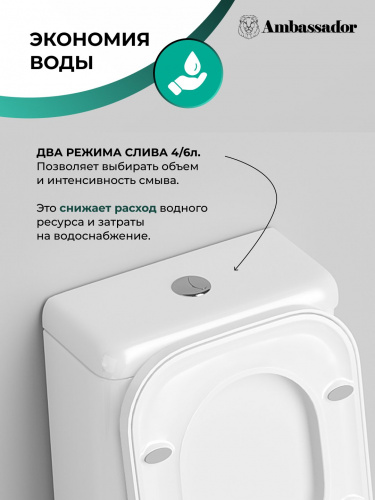 картинка Унитаз Forsa 247K19001S (645*355*850) напольный с тонкой крышкой, 3 места от магазина Сантехстрой