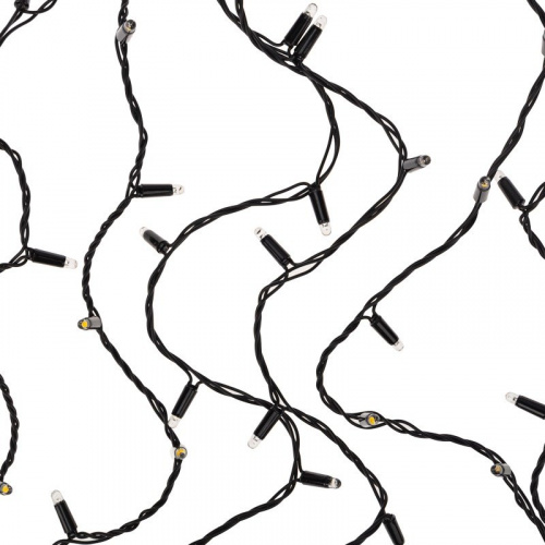 картинка Гирлянда Нить 10м,  постоянное свечение,  черный ПВХ,  230В,  цвет Белый от магазина Сантехстрой