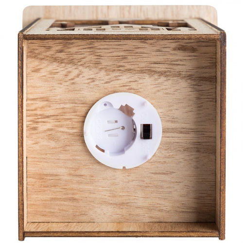 картинка Деревянная фигурка с подсветкой Волшебный фонарик 13,8x11x11 см от магазина Сантехстрой