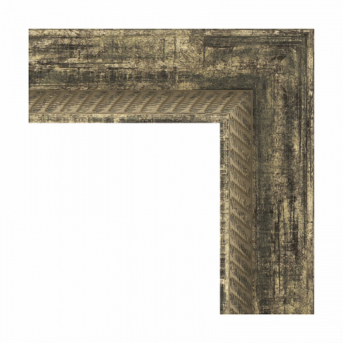 картинка Зеркало Evoform Exclusive 163х73 BY 3590 с фацетом в багетной раме - Старое дерево с плетением 70 мм от магазина Сантехстрой