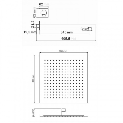 картинка Душевая система WasserKRAFT A172071 Черная матовая от магазина Сантехстрой