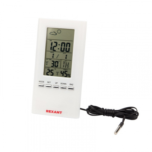 картинка Метеостанция комнатно-уличная S3331SC с проводным датчиком REXANT от магазина Сантехстрой