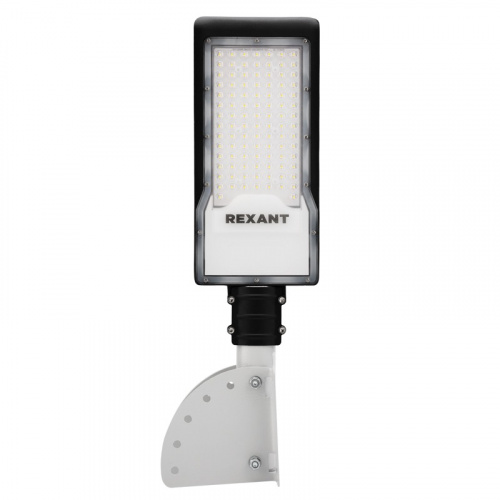 картинка Кронштейн накладной / под бандажную ленту с переменным углом белый (230х150х150, Ø 57) REXANT арт. 607-302; 607-304; от магазина Сантехстрой