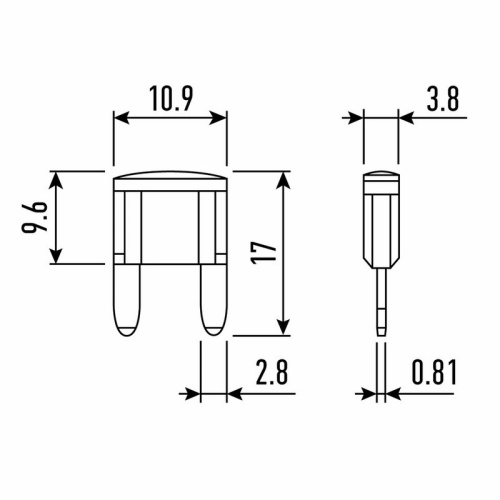картинка Предохранитель автомобильный "мини" 30А REXANT от магазина Сантехстрой