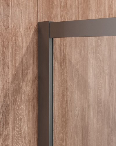 картинка Душевой уголок Cezares Molveno 90x90 MOLVENO-A-2-90-C-GM-IV профиль Оружейная сталь стекло прозрачное от магазина Сантехстрой