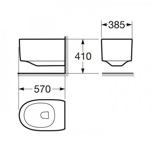 картинка Armani Roca Island Сиденье для биде, с микролифтом, цвет: nero от магазина Сантехстрой