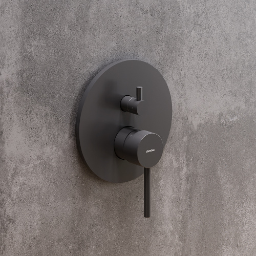 фото 367100300 scandinavian pure, встраиваемый смеситель для ванной - душа, чёрный