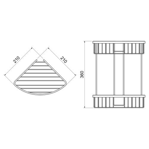 картинка Полка угловая двойная Timo Saona золото матовое (13082/17) от магазина Сантехстрой