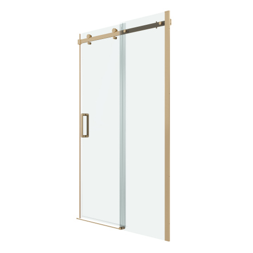 картинка Дверь в нишу Grossman Classic 100.K33.04.100.32.00 (100х195) золото сатин,стекло прозрачное,раздвижная, 1 место от магазина Сантехстрой