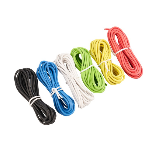 картинка Набор автопровода REXANT «Радуга» 1х1,50 мм,  6 цветов (белый,  желтый,  зеленый,  красный,  синий,  черный) по 3 метра от магазина Сантехстрой