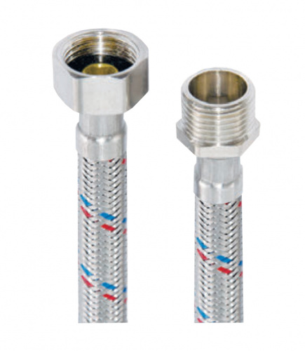 картинка Гибкая подводка KRAFTER для воды 60 см., 1/2", вн. - нар. (KRLux708) от магазина Сантехстрой